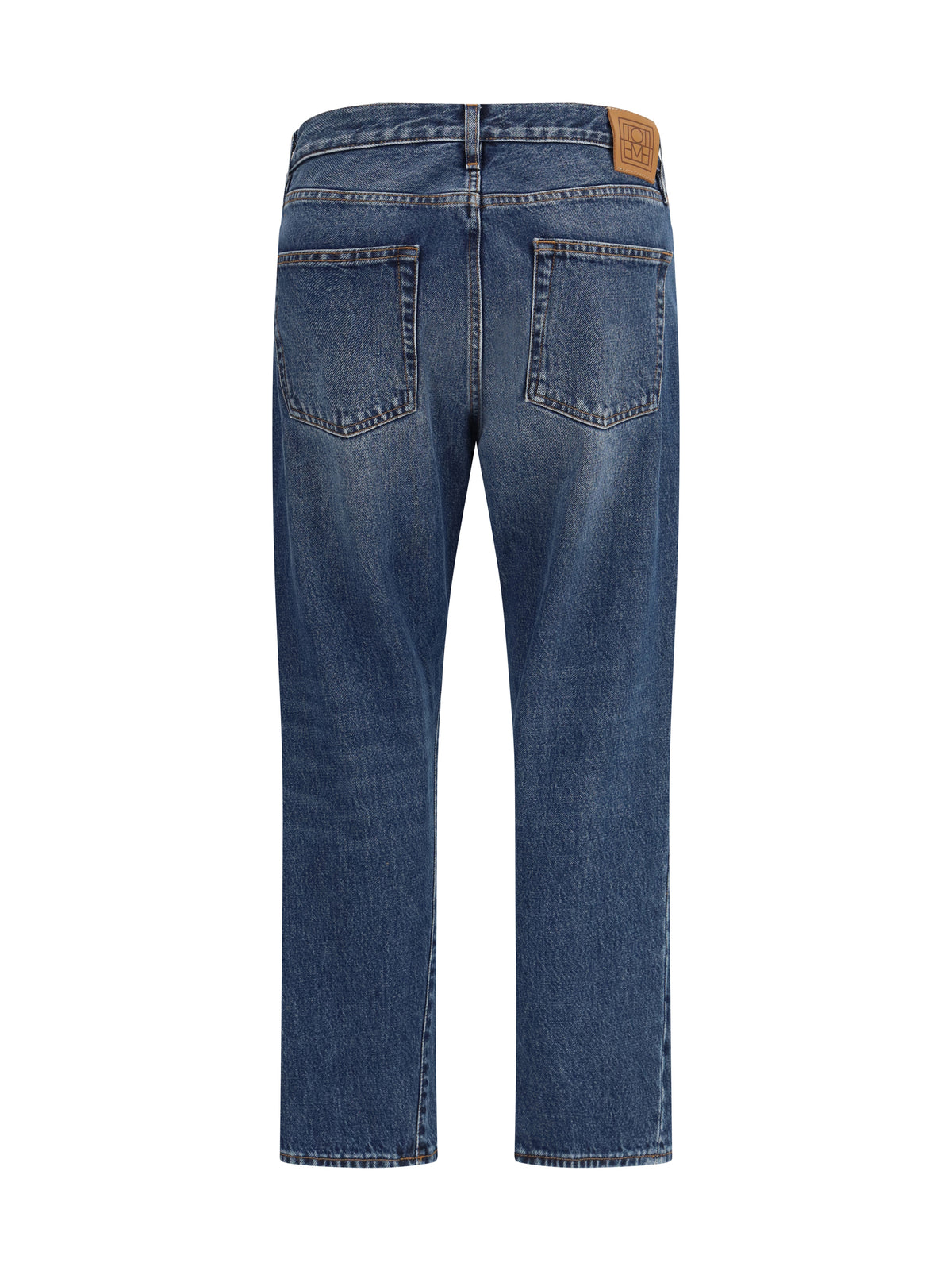 Toteme Washed Twisted Seam Jeans - Washed Blue