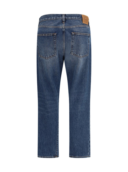 Toteme Washed Twisted Seam Jeans - Washed Blue