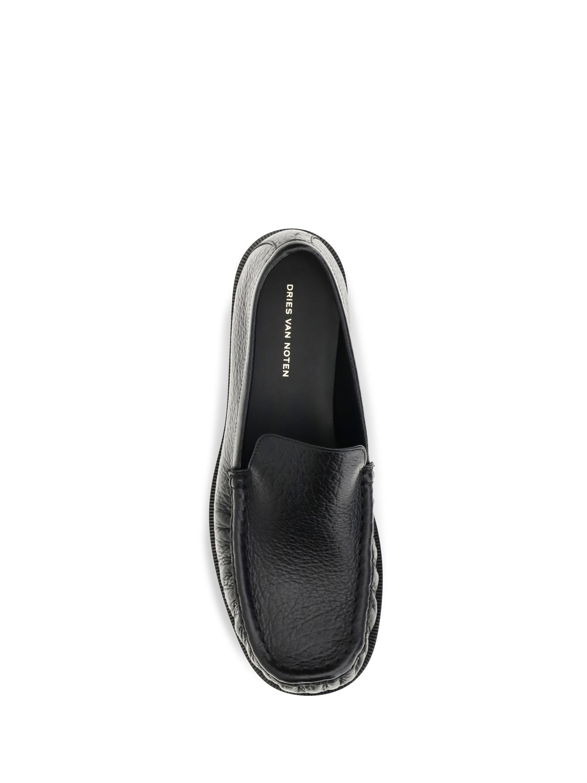 Dries Van Noten Leather Loafers - Black