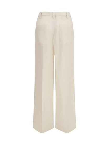BRUNELLO CUCINELLI Wide Pants in fluid twill