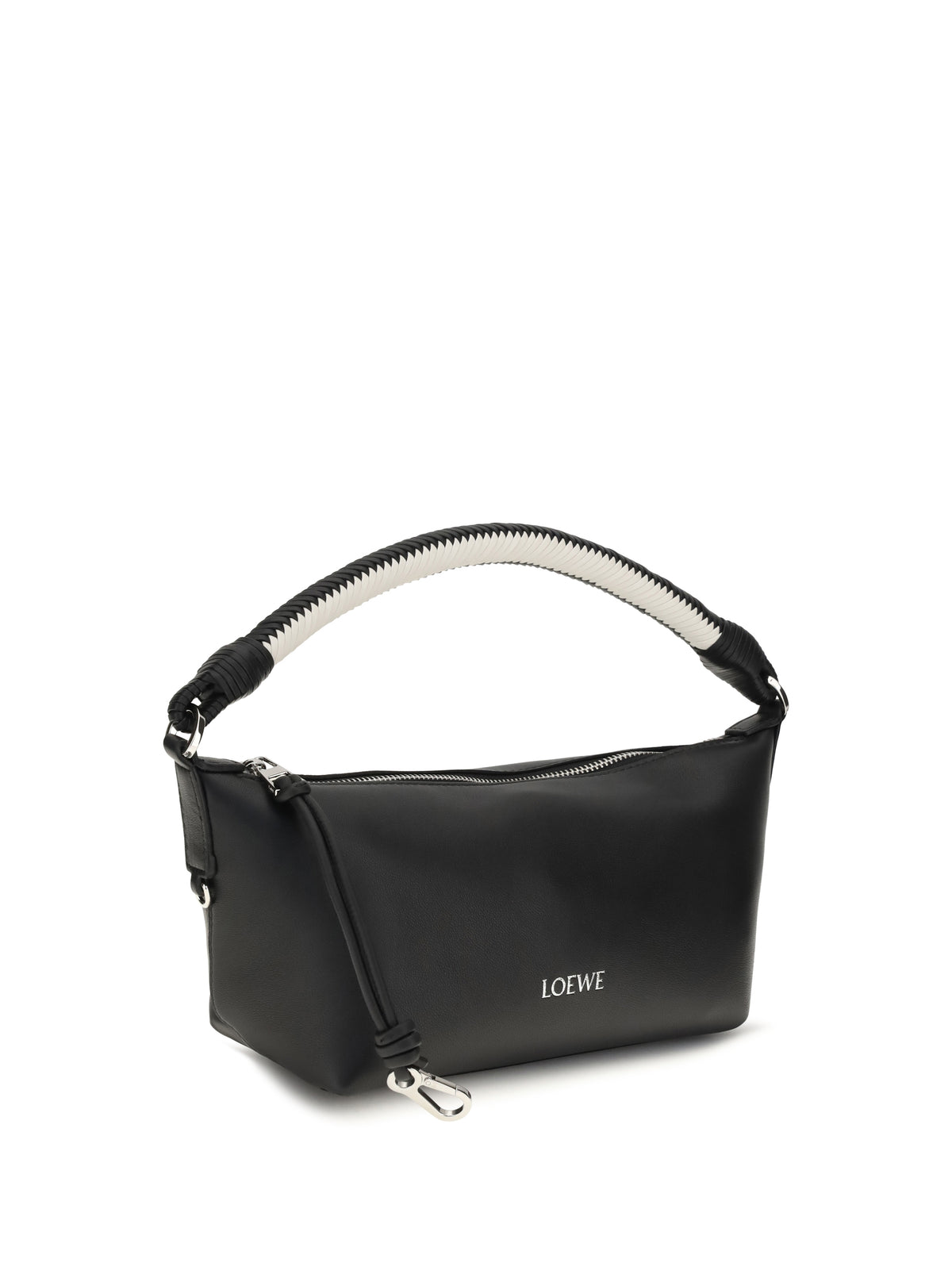 Loewe Cala mini lambskin Handbag - Black/Soft White