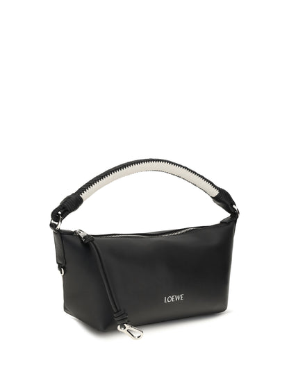 Loewe Cala mini lambskin Handbag - Black/Soft White