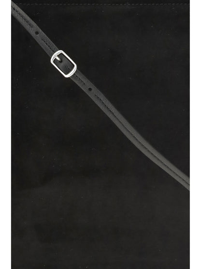 Phoebe Philo Glove suede Clutch - Black  Silver