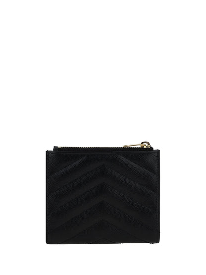 Saint Laurent Leather Wallet - Black