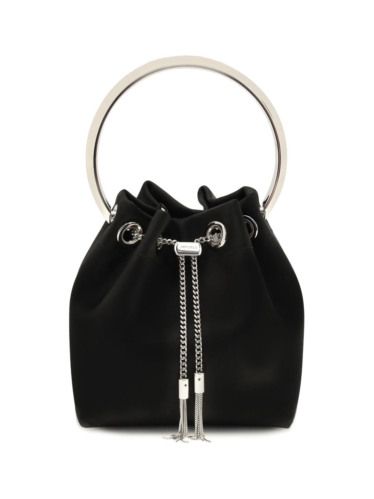 Jimmy Choo Bon Bon Bucket Bag - Black/Silver