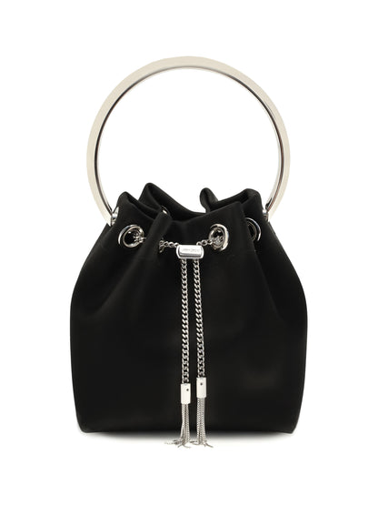 Jimmy Choo Bon Bon Bucket Bag - Black/Silver