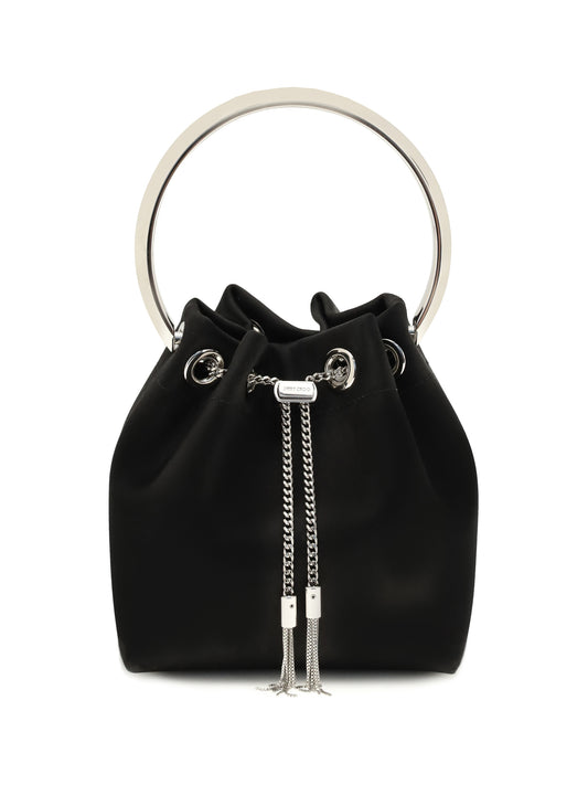 Jimmy Choo Bon Bon Bucket Bag - Black/Silver