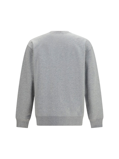 Balmain Embroidered logo crewneck Sweatshirt - Gris Chiné/Gris Chiné