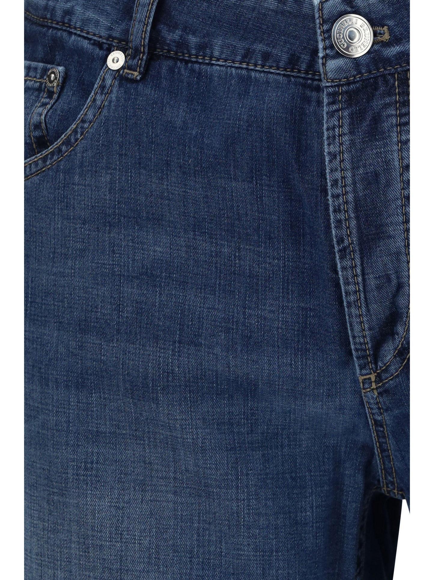 BRUNELLO CUCINELLI Jeans in cotton with distressed effect