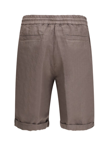 BRUNELLO CUCINELLI Linen Dyed Shorts
