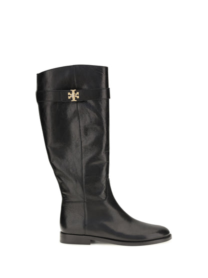 Tory Burch T Lock Riding Boots - Perfect Black