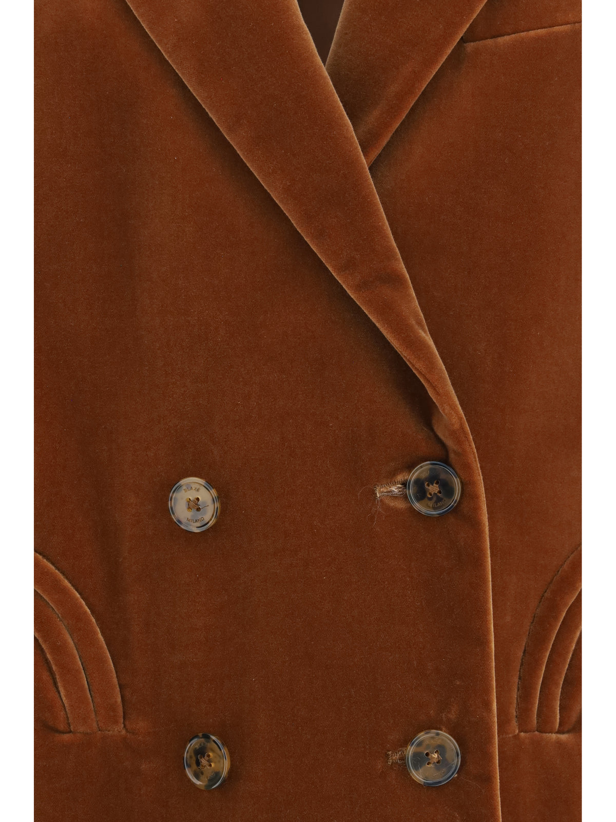 Blazé Milano Jealousy Everynight velvet Blazer - Caramel