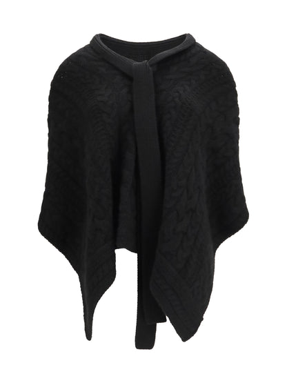 Ermanno Scervino Cashmere Cape - Black