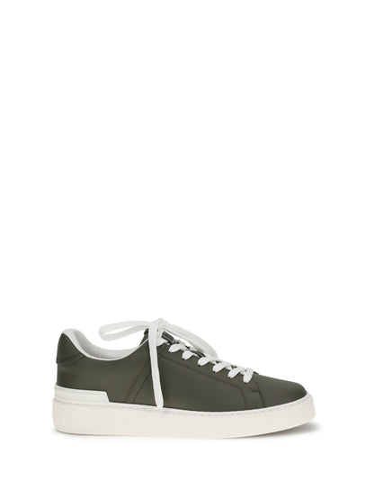 BALMAIN B-Court Sneakers in calfskin leather