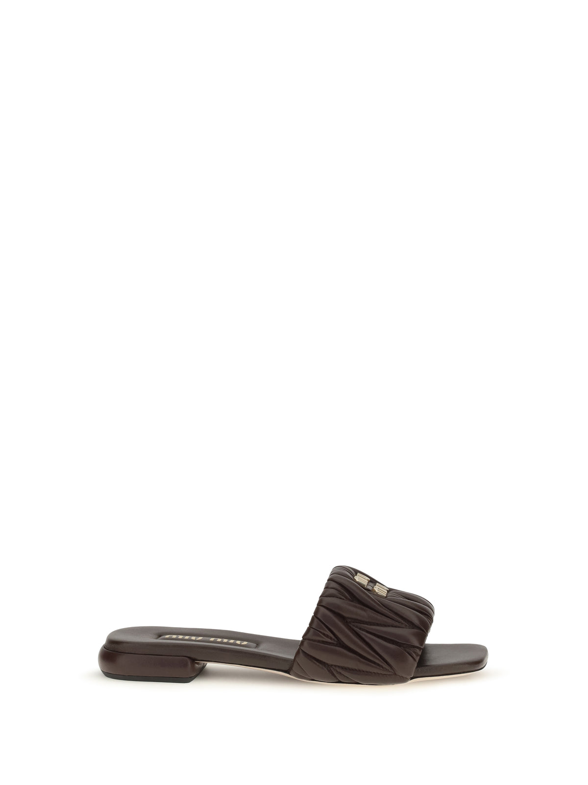 Miu Miu Matelassé nappa leather Sandals - Radica