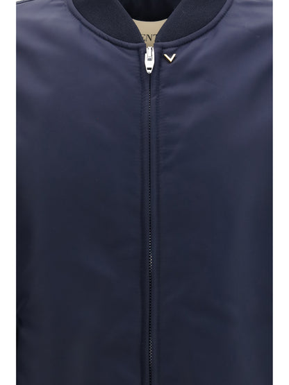 VALENTINO Nylon Jacket with ruffles