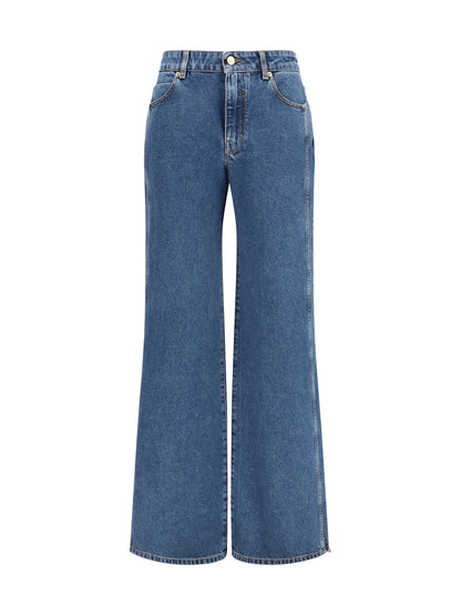 BALMAIN Straight wide-leg Jeans