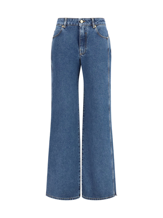 BALMAIN Straight wide-leg Jeans