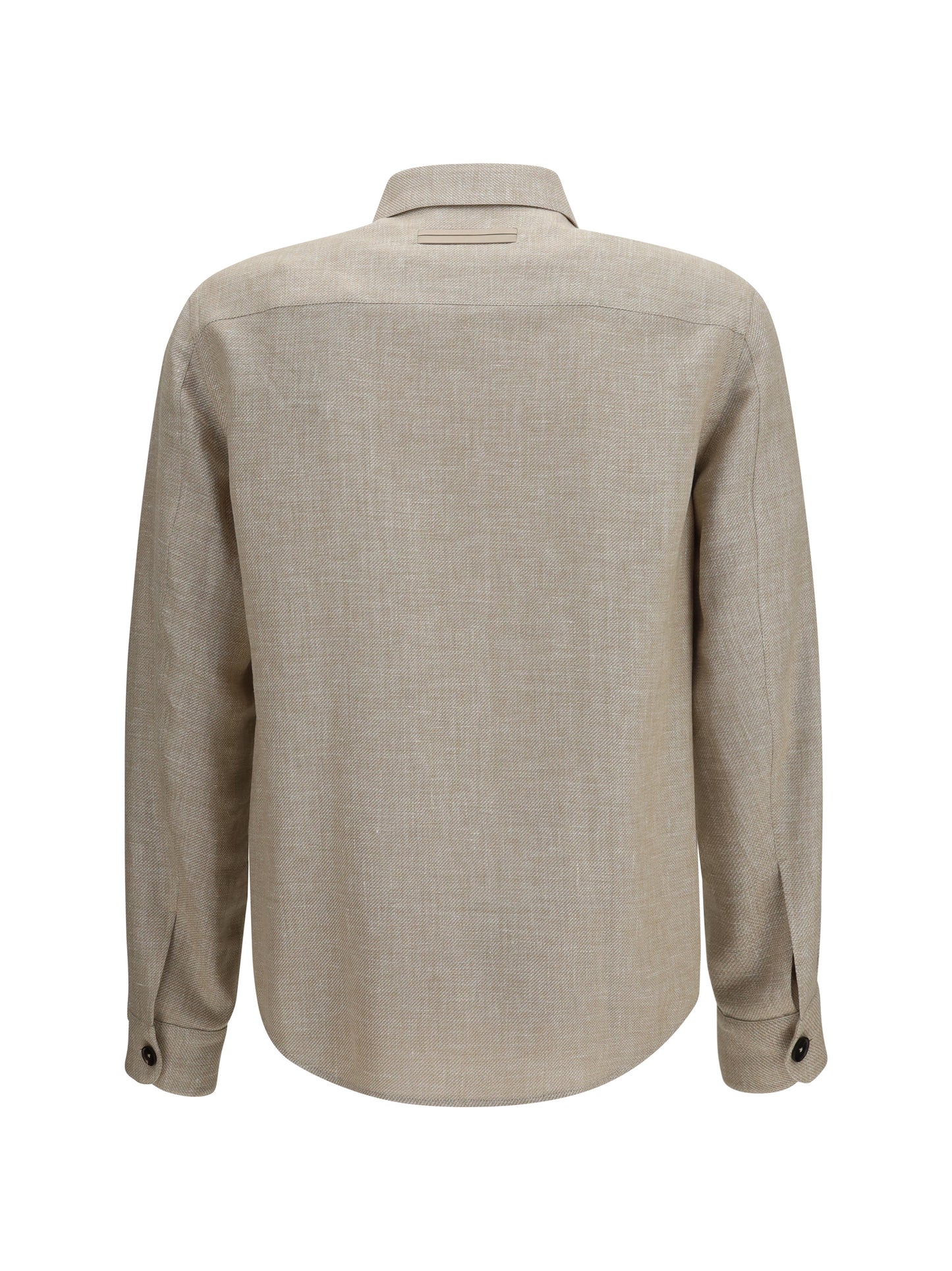 ZEGNA Crossover Overshirt in a linen, wool and silk blend