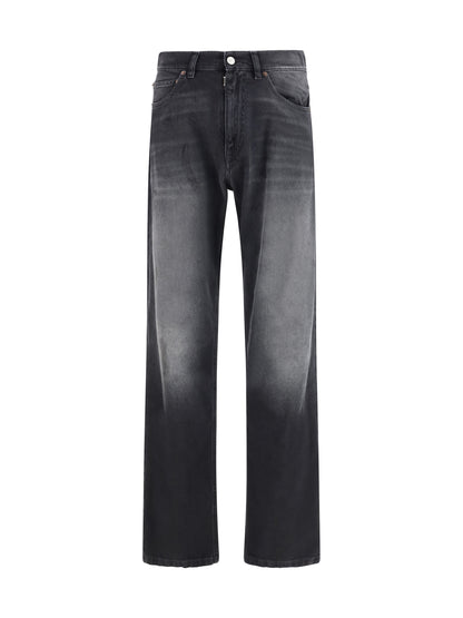 MM6 Maison Margiela Straight-leg cotton Jeans - Black