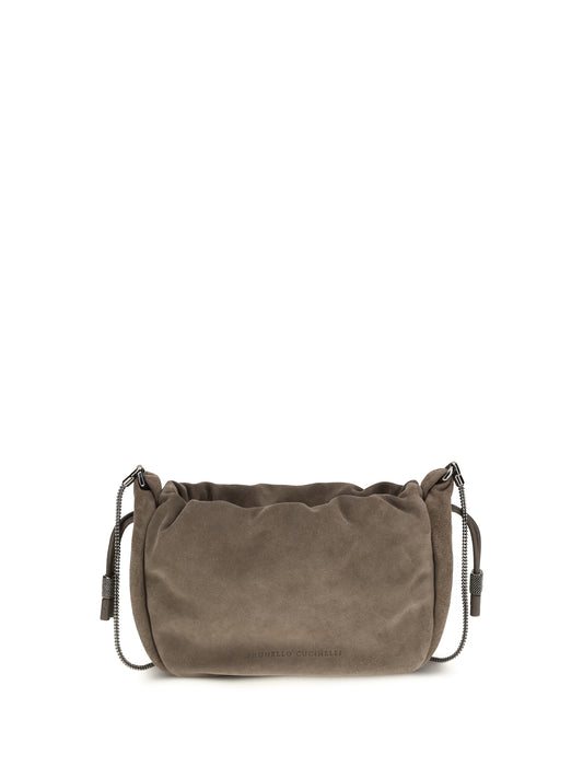 BRUNELLO CUCINELLI Suede Shoulder Bag