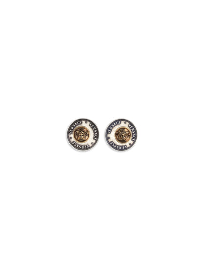 Versace Coins Earrings - Palladium - Gold