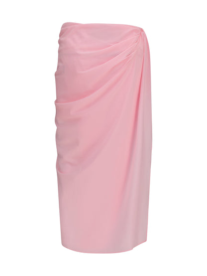 JACQUEMUS Pareo Skirt in stretch muslin
