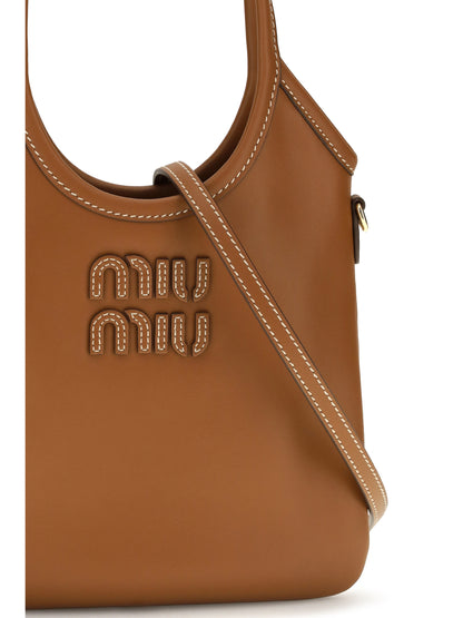 Miu Miu Ivy Handbag - Cognac