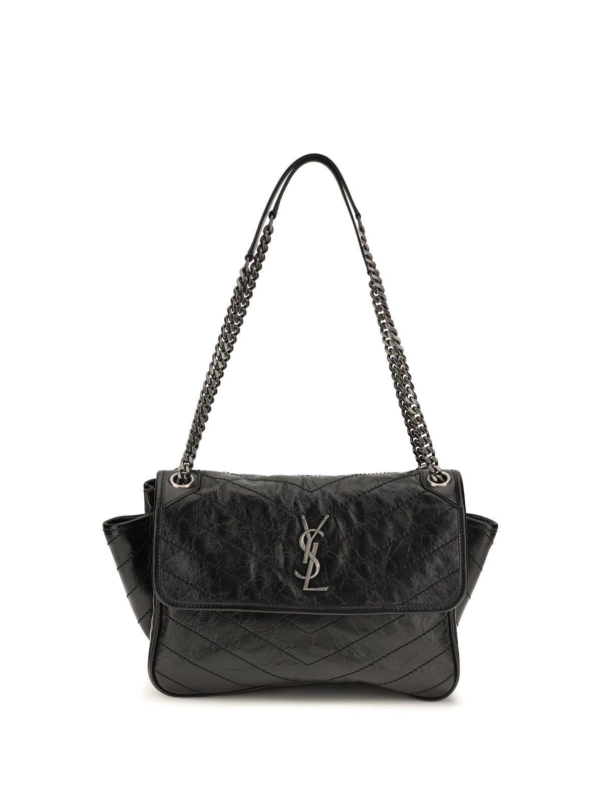 Saint Laurent Niki Tripouch Shoulder Bag - Black