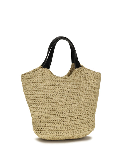 BALMAIN Mini crochet Tote Bag