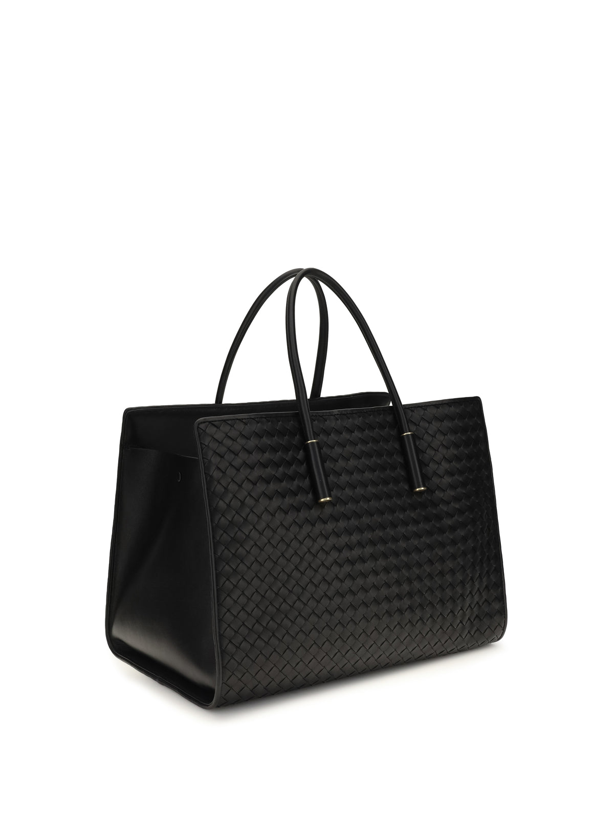 Bottega Veneta Barbara Tote Bag - Black-Brass Vibrato