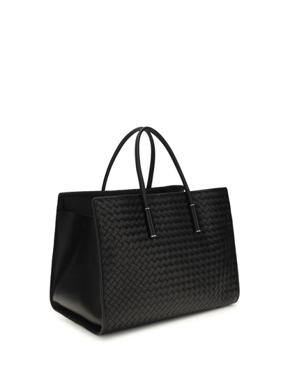 Bottega Veneta Barbara Tote Bag - Black-Brass Vibrato