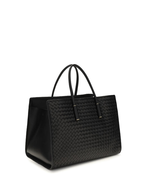 Bottega Veneta Barbara Tote Bag - Black-Brass Vibrato