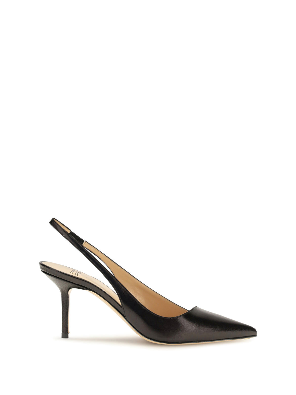 Francesco Russo Asymmetric Slingback Pumps - Black