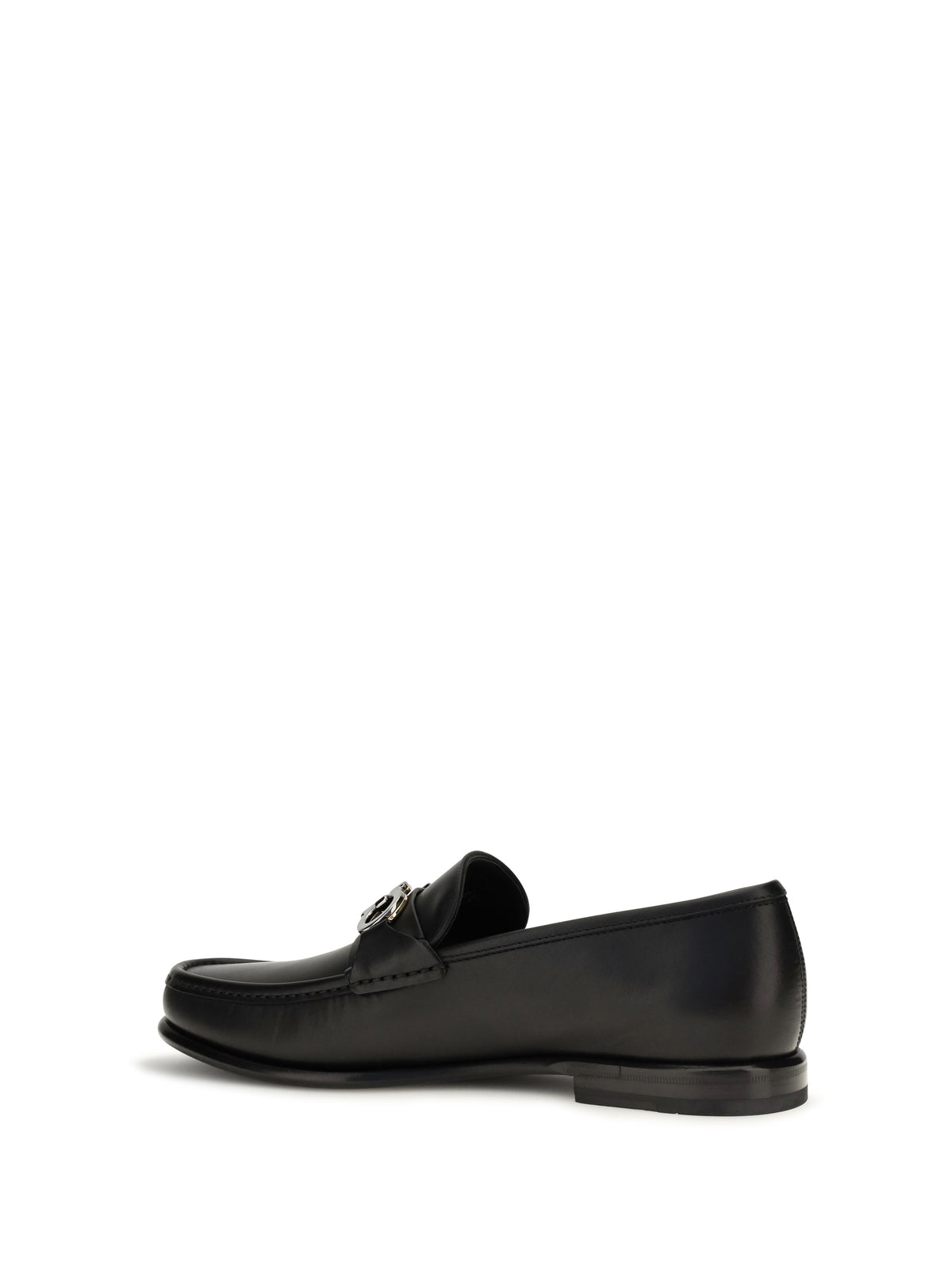 Ferragamo Gancini ornament Loafers - Black
