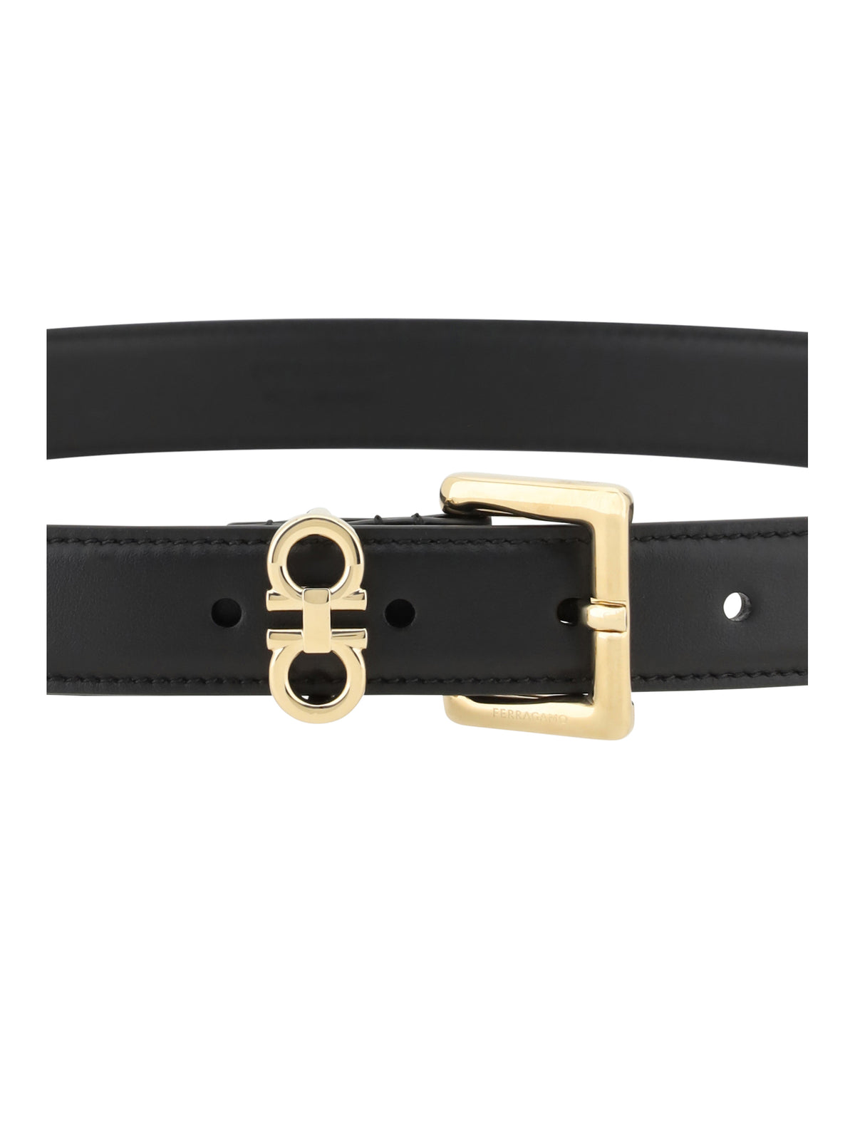 Ferragamo Gancini leather Belt - Black