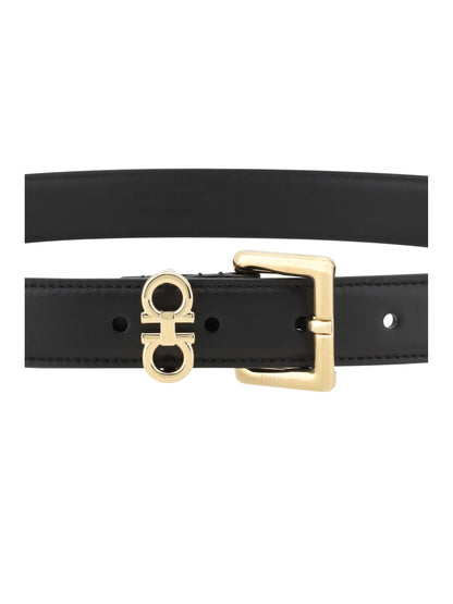 Ferragamo Gancini leather Belt - Black