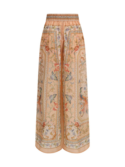 Zimmermann Roselight Pants - Pink Tapestry Floral