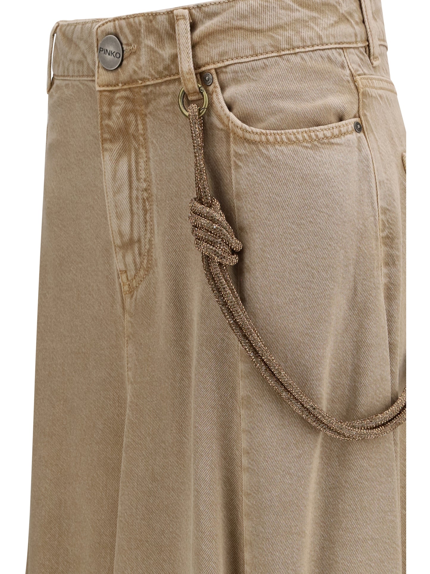 PINKO Hurghada midi denim Skirt