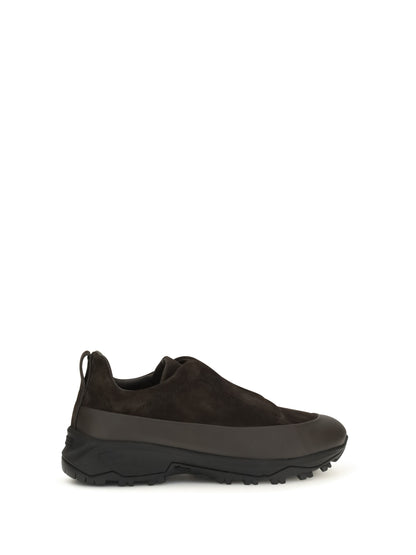 Zegna Triple Stitch™ Monte leather and suede Sneakers - E2