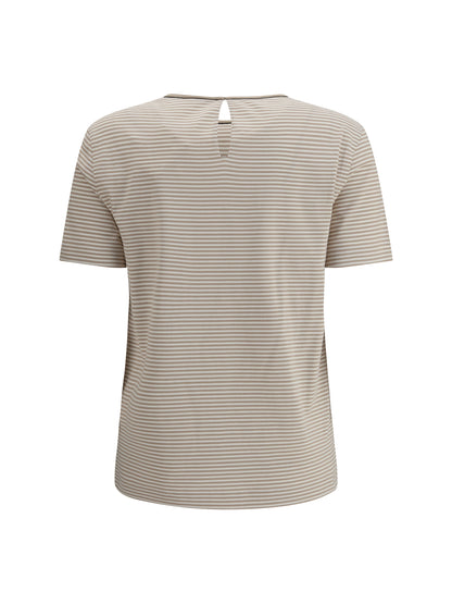 BRUNELLO CUCINELLI Striped jersey T-Shirt