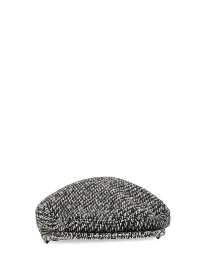 Dolce & Gabbana Wool-blend flecked Flat Cap - Patterned (Non Printed