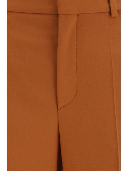 CHLOÉ High-waisted flared cotton Pants
