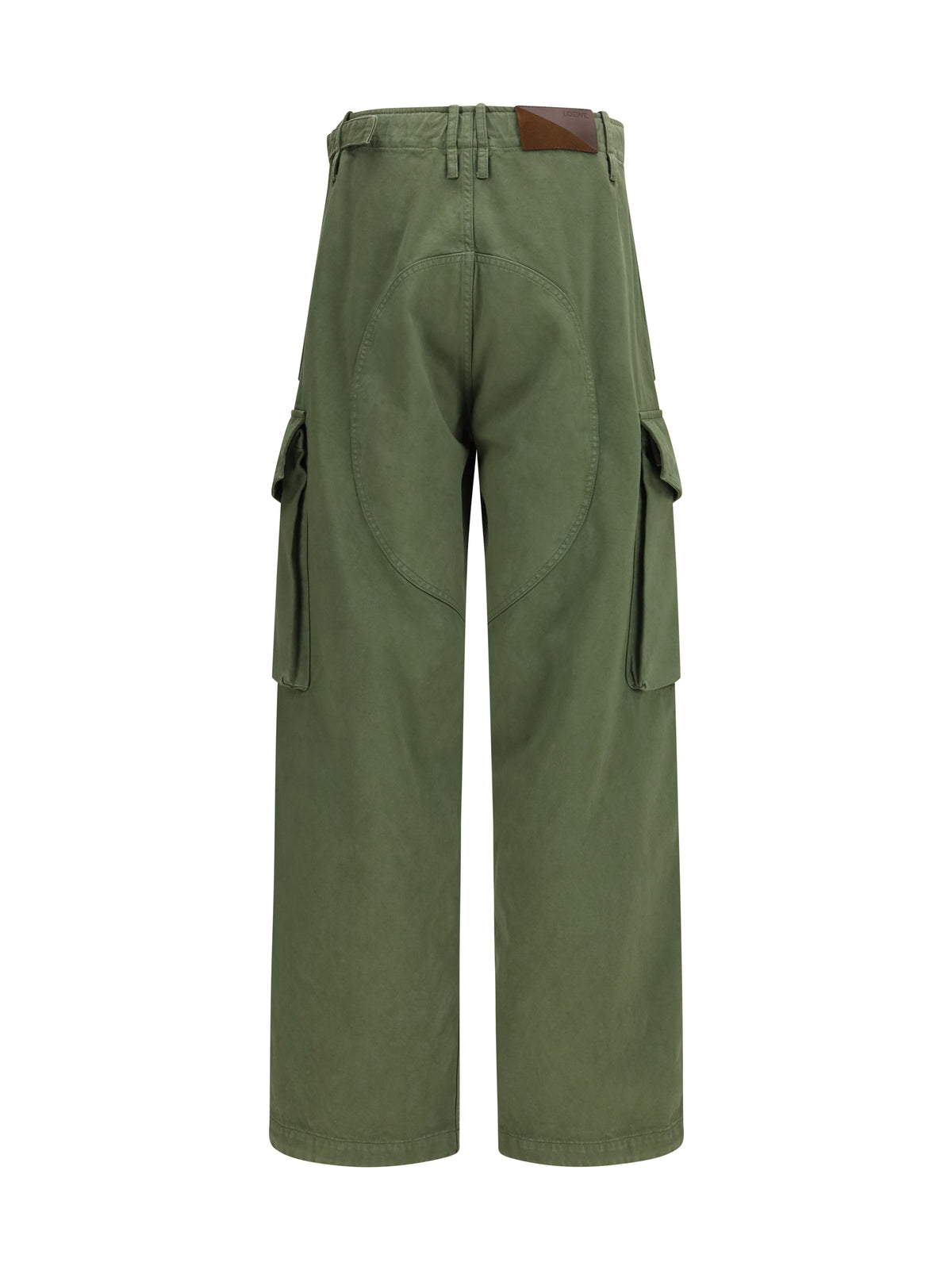 Loewe Cotton Cargo Pants - Khaki Green