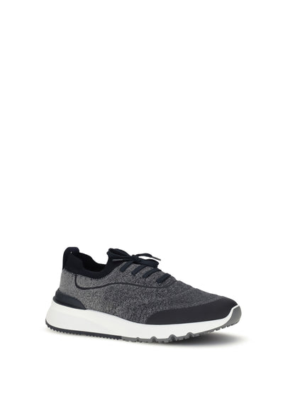 BRUNELLO CUCINELLI Techno cotton knit Sneakers runners