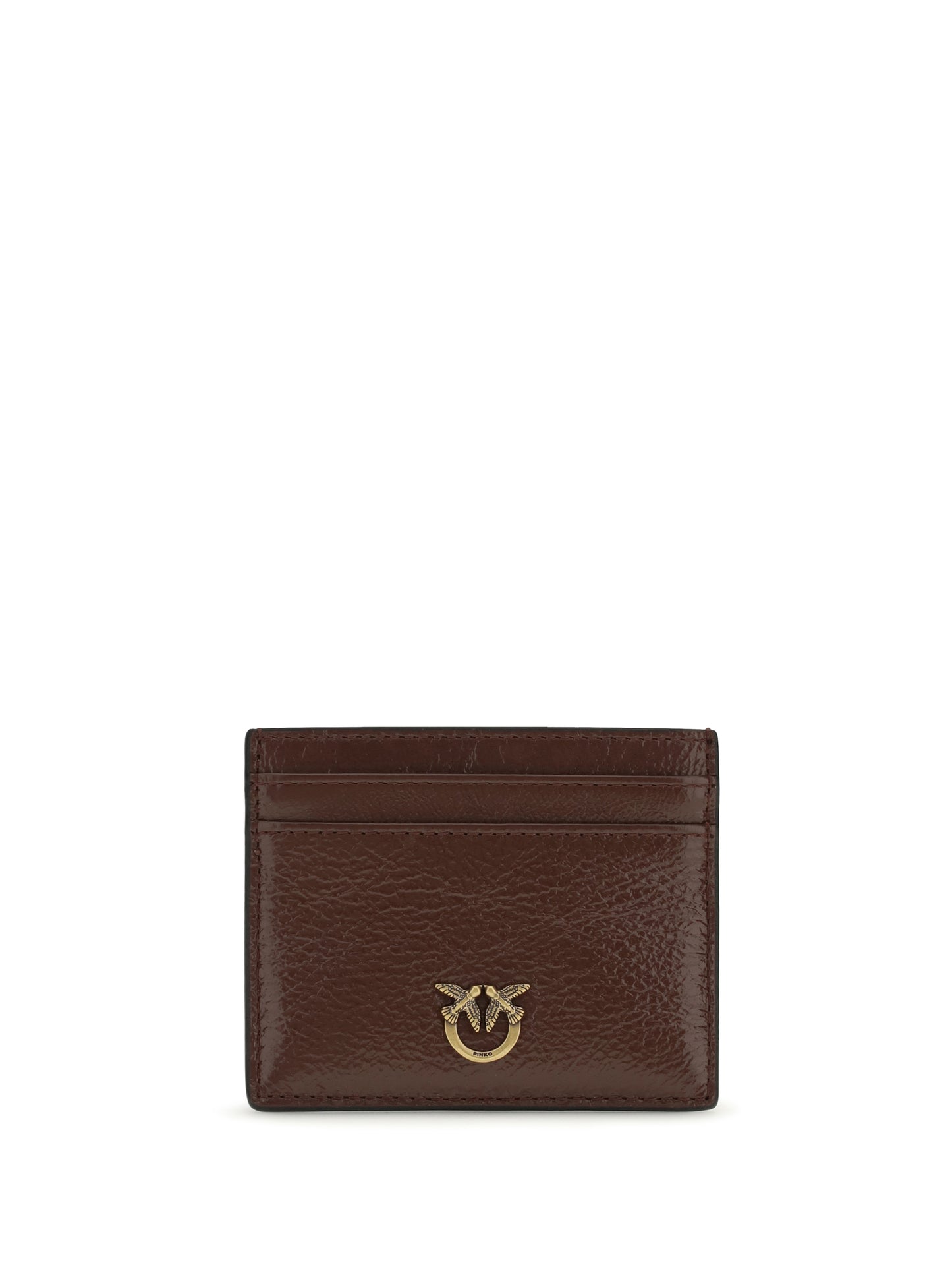 PINKO Shiny leather Card Holder