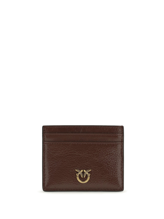 PINKO Shiny leather Card Holder