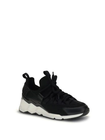 Pierre Hardy Trek Cosmetic Sneakers - Patent Kid Neoprene Calf Black