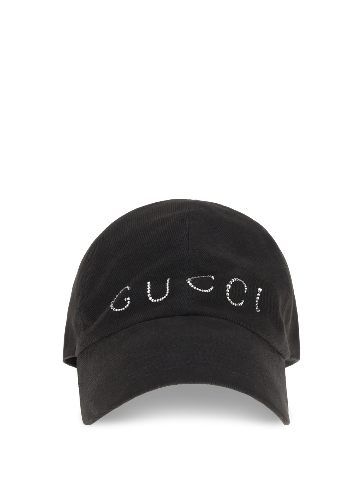 Gucci Rhinestone logo Baseball Cap - Black