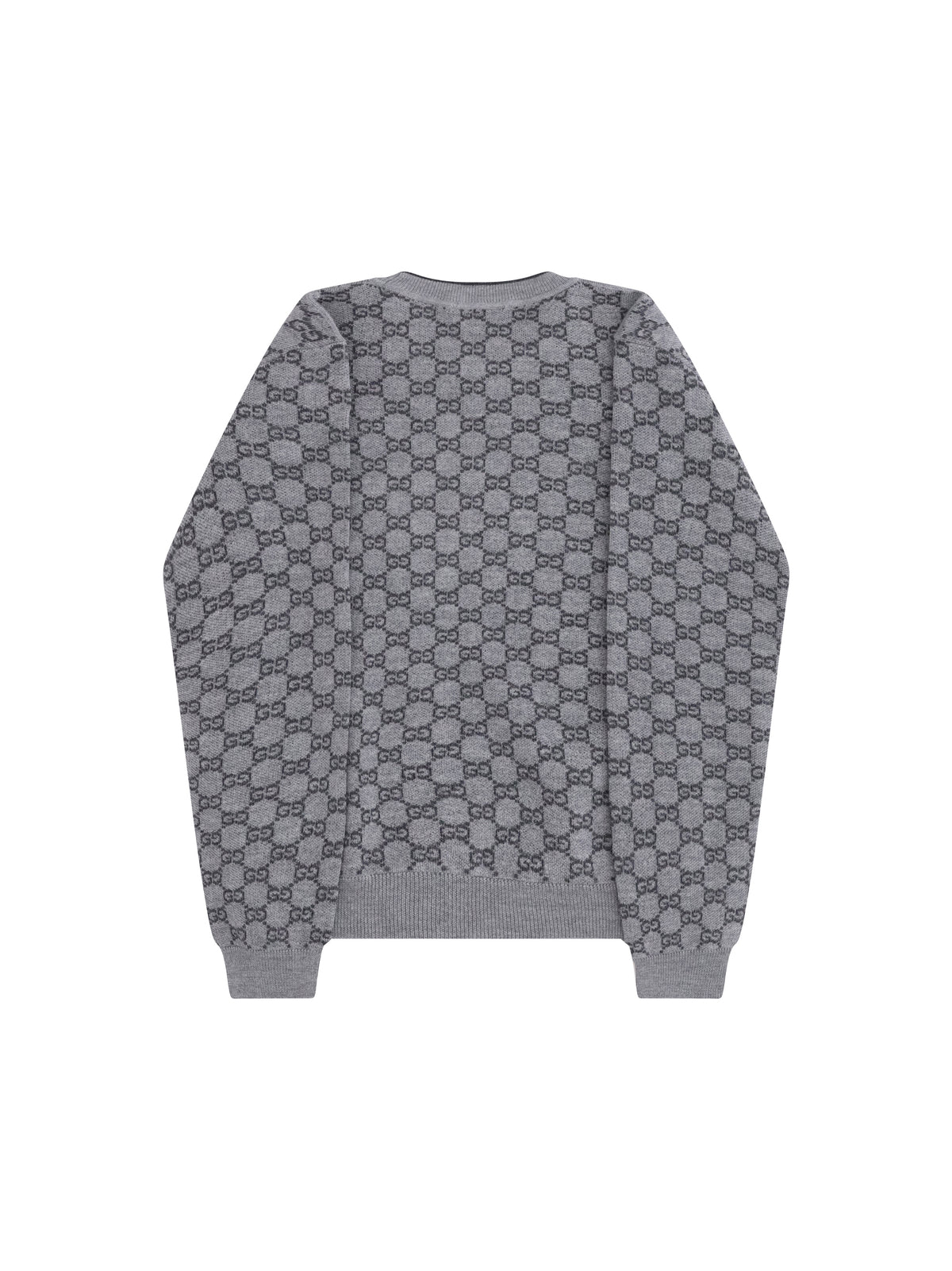 Gucci Wool Sweater for Girl - Medium Grey/Dk Grey